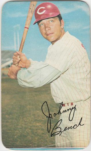 1970 Topps Super #8 Johnny Bench Front