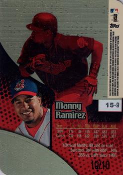 2000 Topps Tek - Pattern 09 Die Cut Gold #15-9 Manny Ramirez Back