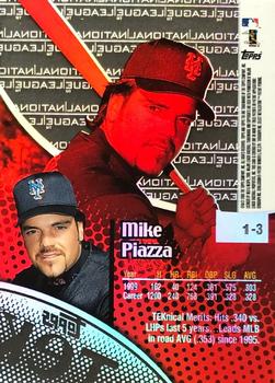 2000 Topps Tek - Pattern 03 #1-3 Mike Piazza Back