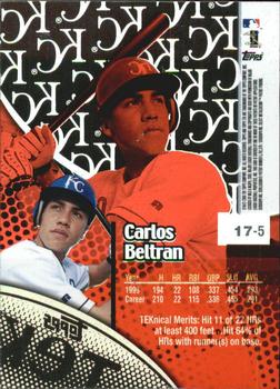 2000 Topps Tek - Pattern 05 #17-5 Carlos Beltran Back