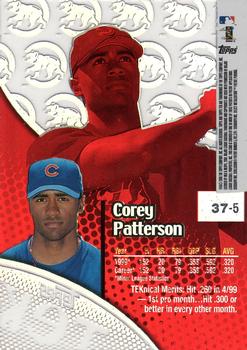 2000 Topps Tek - Pattern 05 #37-5 Corey Patterson Back