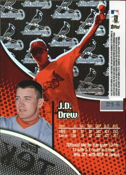 2000 Topps Tek - Pattern 06 #21-6 J.D. Drew Back