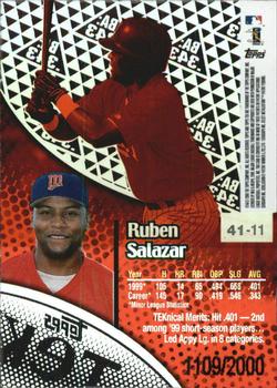 2000 Topps Tek - Pattern 11 #41-11 Ruben Salazar Back