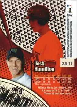 2000 Topps Tek - Pattern 11 #38-11 Josh Hamilton Back