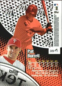 2000 Topps Tek - Pattern 11 #39-11 Pat Burrell Back
