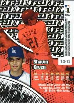2000 Topps Tek - Pattern 12 #12-12 Shawn Green Back