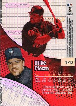 2000 Topps Tek - Pattern 13 #1-13 Mike Piazza Back