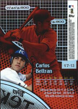 2000 Topps Tek - Pattern 13 #17-13 Carlos Beltran Back
