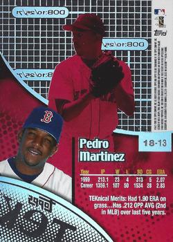 2000 Topps Tek - Pattern 13 #18-13 Pedro Martinez Back