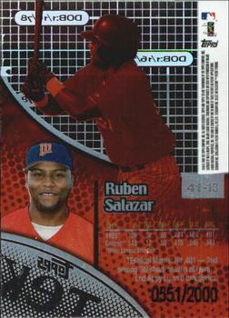2000 Topps Tek - Pattern 13 #41-13 Ruben Salazar Back