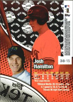 2000 Topps Tek - Pattern 15 #38-15 Josh Hamilton Back