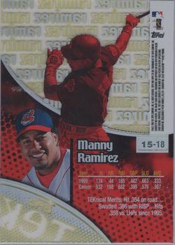 2000 Topps Tek - Pattern 18 #15-18 Manny Ramirez Back