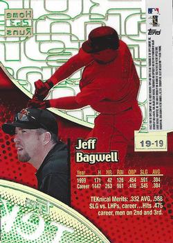 2000 Topps Tek - Pattern 19 #19-19 Jeff Bagwell Back