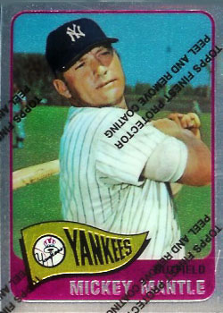 1996 Topps - Mickey Mantle Commemorative Reprints Finest Refractor #15 Mickey Mantle Front