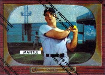 1996 Topps - Mickey Mantle Commemorative Reprints Finest Refractor #5 Mickey Mantle Front