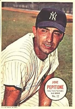 1967 Topps - Posters #22 Joe Pepitone Front