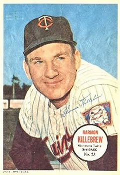 1967 Topps - Posters #23 Harmon Killebrew Front