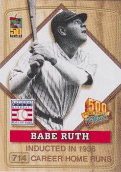 2001 Topps Post Cereal 500 Home Run Club #1 Babe Ruth Front