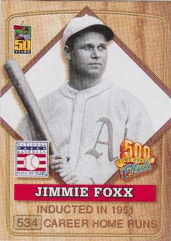 2001 Topps Post Cereal 500 Home Run Club #3 Jimmie Foxx Front