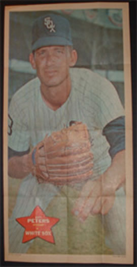 1968 Topps Posters #13 Gary Peters Front