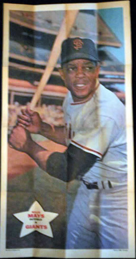 1968 Topps Posters #20 Willie Mays Front