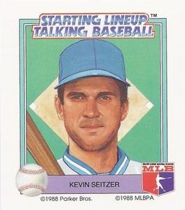 1988 Parker Bros. Starting Lineup Talking Baseball Kansas City Royals #17 Kevin Seitzer Front