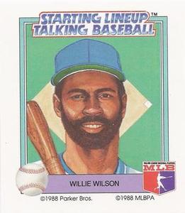 1988 Parker Bros. Starting Lineup Talking Baseball Kansas City Royals #21 Willie Wilson Front