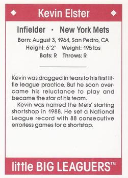 1990 Little Big Leaguers #NNO Kevin Elster Back