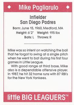 1990 Little Big Leaguers #NNO Mike Pagliarulo Back
