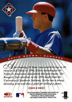 1997 Donruss Signature Series - Signature Series Autographs #NNO Kevin Brown Back