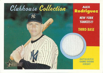 2006 Topps Heritage - Clubhouse Collection Relics #CC-AR2 Alex Rodriguez Front