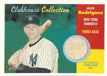 2006 Topps Heritage - Clubhouse Collection Relics #CC-AR Alex Rodriguez Front