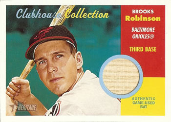 2006 Topps Heritage - Clubhouse Collection Relics #CC-BRO Brooks Robinson Front
