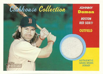 2006 Topps Heritage - Clubhouse Collection Relics #CC-JD2 Johnny Damon Front