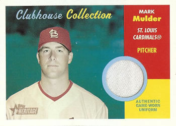 2006 Topps Heritage - Clubhouse Collection Relics #CC-MMU Mark Mulder Front