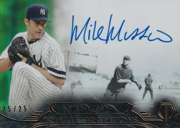 2014 Topps Tribute - Tribute Traditions Autographs Green #TT-MMU Mike Mussina Front