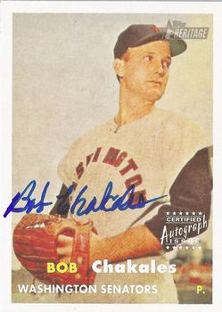 2006 Topps Heritage - Real One Autographs #ROA-BC Bob Chakales Front