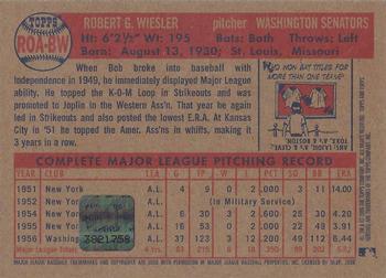 2006 Topps Heritage - Real One Autographs #ROA-BW Bob Wiesler Back