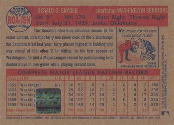 2006 Topps Heritage - Real One Autographs #ROA-JSN Jerry Snyder Back