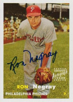 2006 Topps Heritage - Real One Autographs #ROA-RN Ron Negray Front