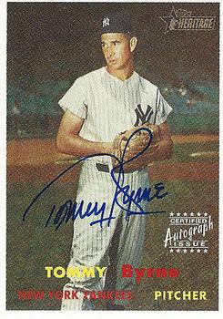 2006 Topps Heritage - Real One Autographs #ROA-TB Tommy Byrne Front