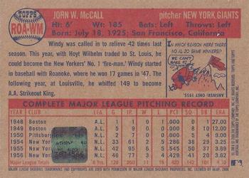 2006 Topps Heritage - Real One Autographs #ROA-WM Windy McCall Back