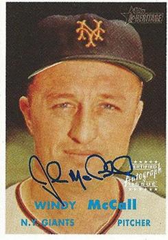 2006 Topps Heritage - Real One Autographs #ROA-WM Windy McCall Front