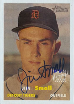 2006 Topps Heritage - Real One Autographs #ROA-JSM Jim Small Front