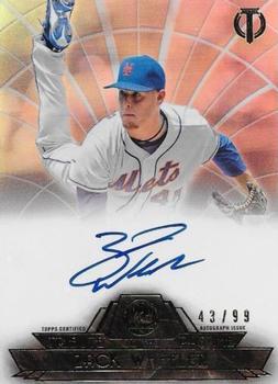 2014 Topps Tribute - Tribute to the Pastime Autographs #TPT-ZW Zack Wheeler Front