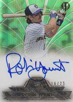 2014 Topps Tribute - Tribute to the Pastime Autographs Green #TPT-RY Robin Yount Front