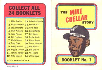 1970 Topps - Booklets #1 Mike Cuellar Front