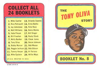 1970 Topps - Booklets #8 Tony Oliva Front