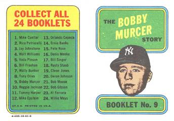 1970 Topps - Booklets #9 Bobby Murcer Front