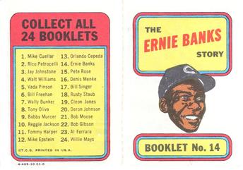 1970 Topps - Booklets #14 Ernie Banks Front